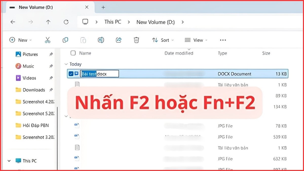 Đổi đường dẫn hoặc tên file