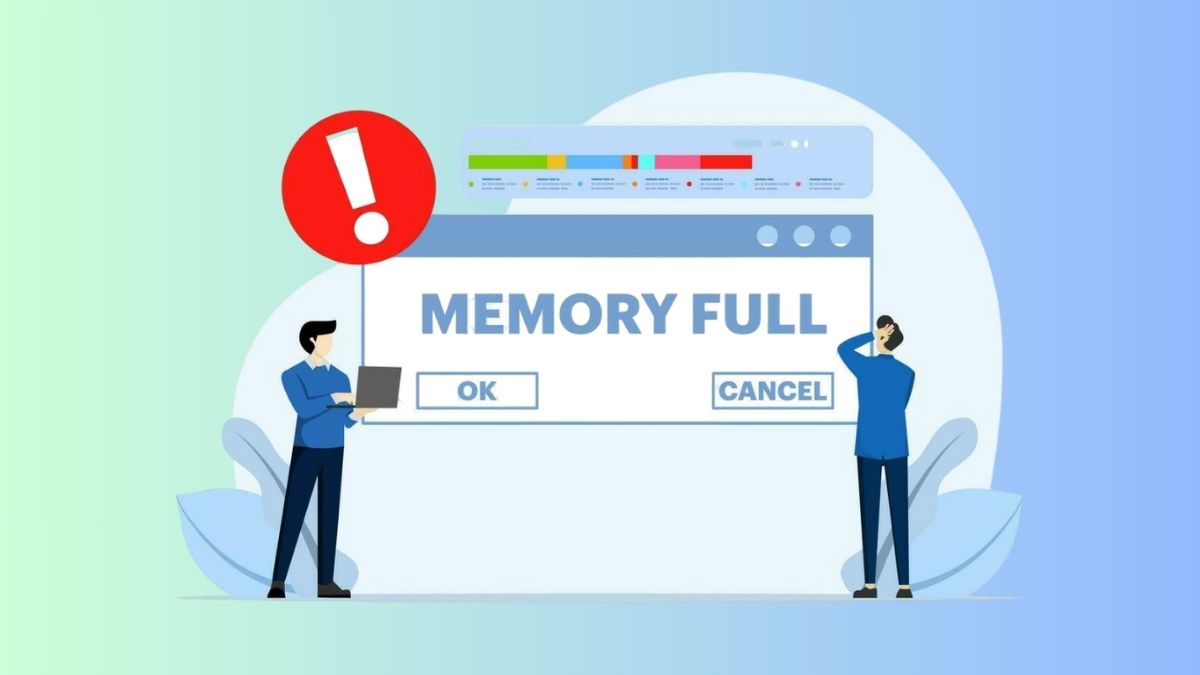 Khi ứng dụng chiếm quá nhiều dung lượng