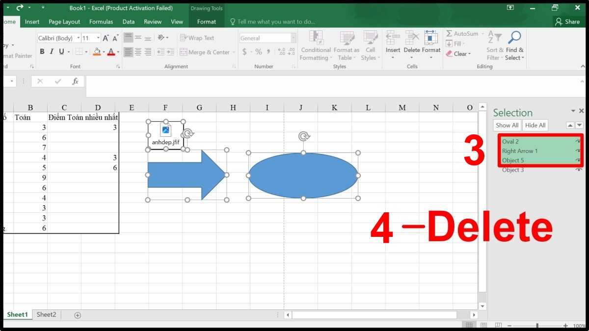 Xóa Object có chọn lọc bằng Selection Pane