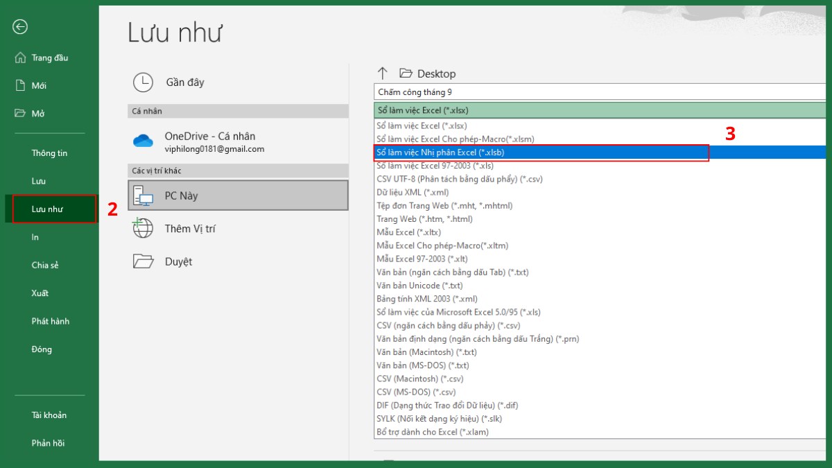 Giảm tải dữ liệu trong file Excel