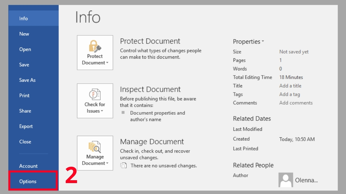 Sử dụng Quick Print hoặc Ctrl + P để xem trước file Word khi in