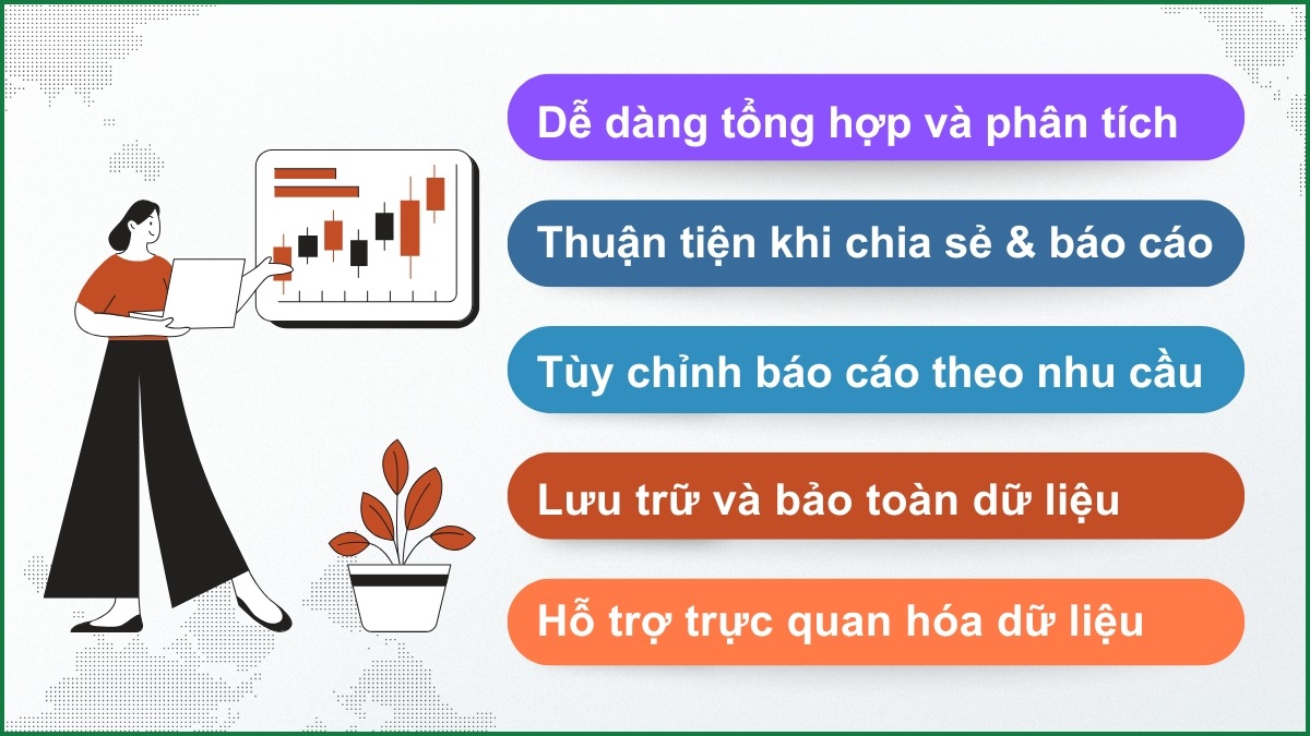 xuất project sang Excel giúp lưu trữ và bảo toàn dữ liệu dễ dàng