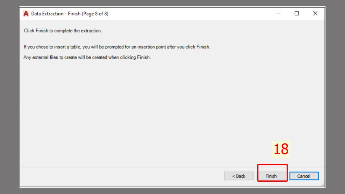 Sử dụng lệnh Data Extraction để xuất file từ CAD sang Excel