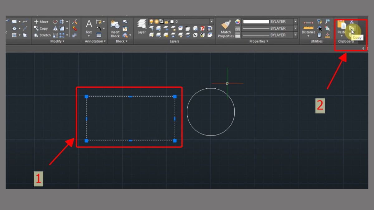 Sử dụng Copy & Paste đơn giản để xuất text CAD sang Excel