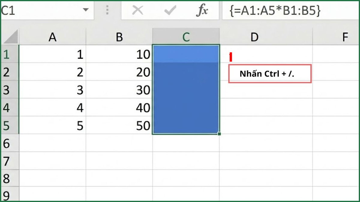 Chỉnh sửa toàn bộ công thức mảng để sửa lỗi You can't change part of an array 