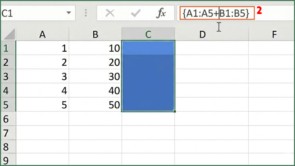 Chỉnh sửa toàn bộ công thức mảng để sửa lỗi You can't change part of an array 