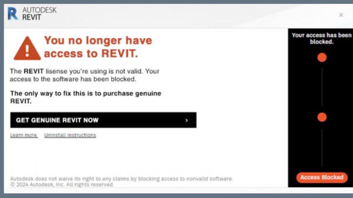 You no longer have access to Revit là gì?