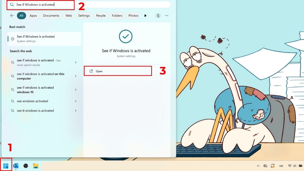 Kiểm tra lại trạng thái bản quyền Windows