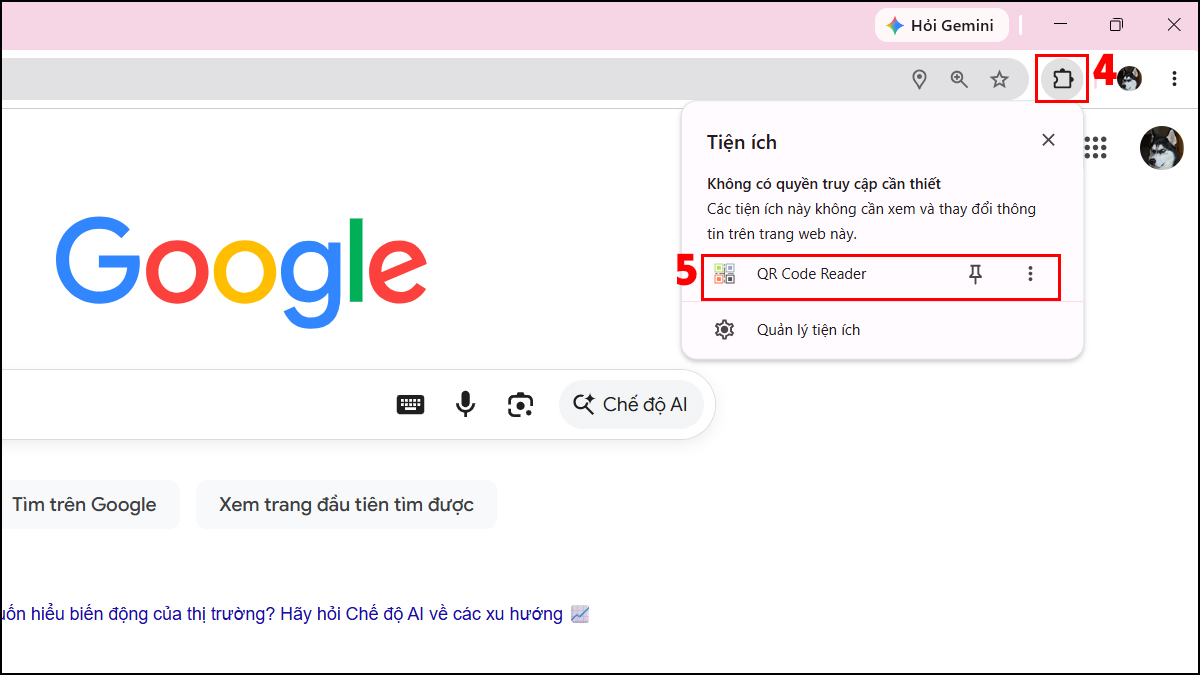Dùng tiện ích mở rộng trình duyệt hỗ trợ quét QR  Zalo trên máy tính