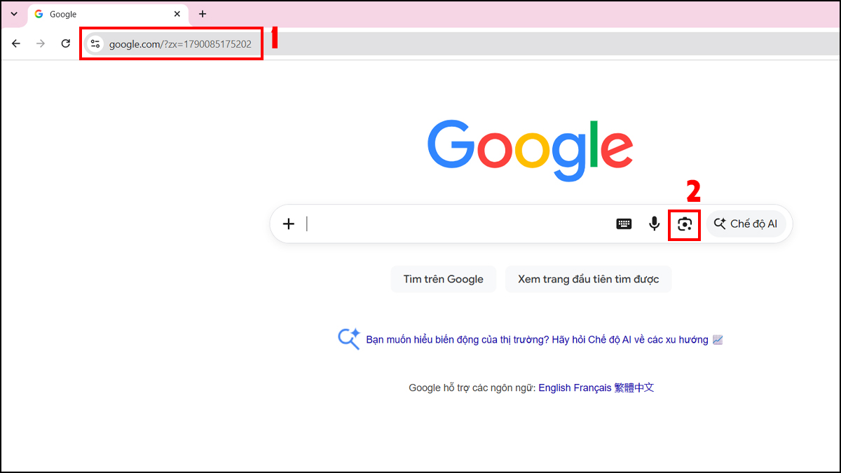 Dùng Google Lens/tìm kiếm bằng hình ảnh để quét mã QR của Zalo