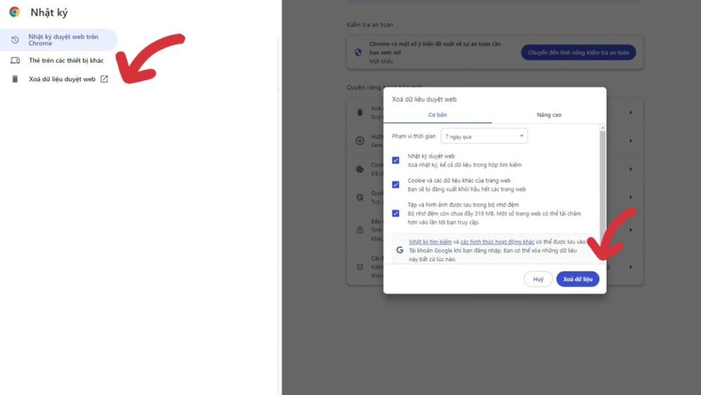 Hướng dẫn cách khắc phục Google Chrome bị lỗi bước 1