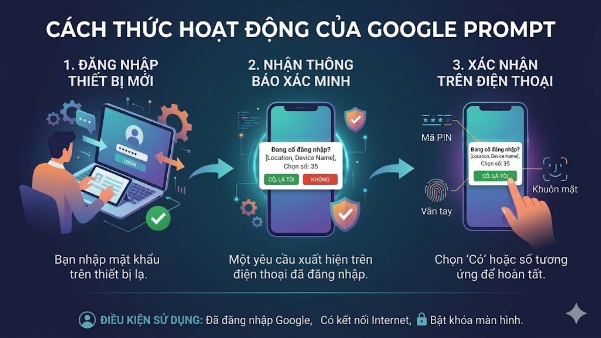 Cách thức hoạt động của Google Prompt