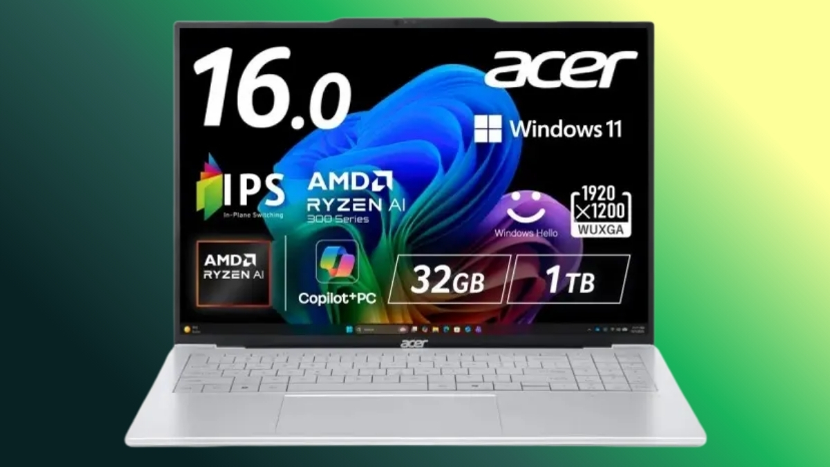 Acer Swift Air 16 ra mắt: Laptop 16 inch nhẹ kỷ lục chỉ 990g, vỏ hợp kim Magie