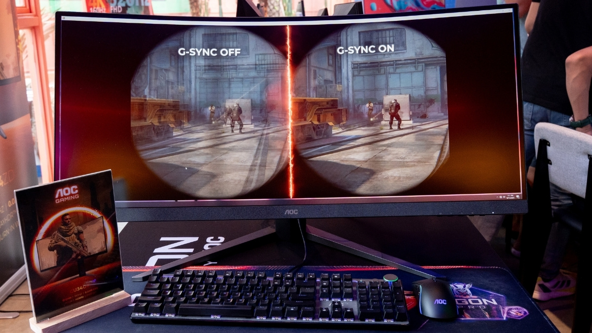 AOC Gaming CU34G4, màn hình cong 34 inch WQHD (3440x1440) với độ cong 1500R