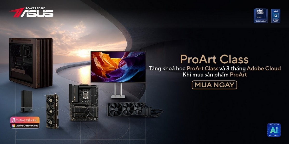Những mẫu ASUS ProArt đi kèm theo ưu đãi đặc biệt