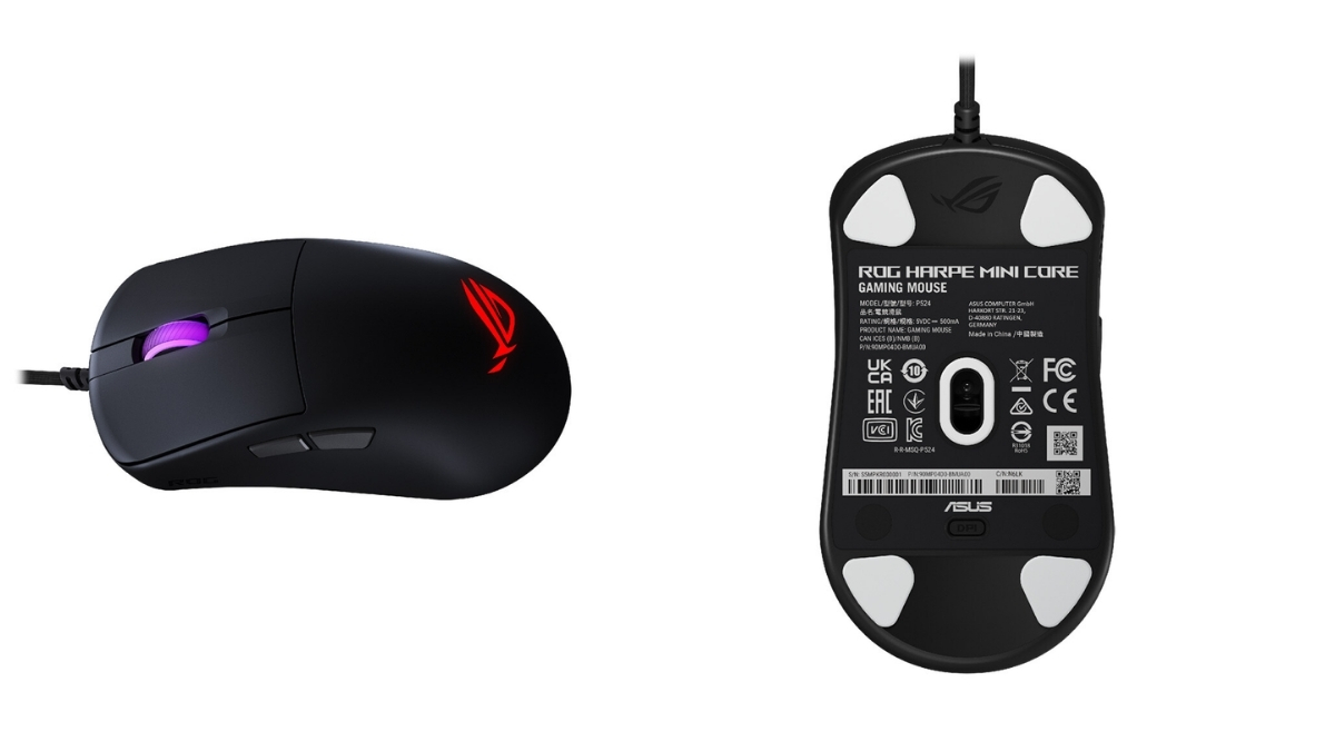 ROG Harpe Mini Core được trang bị cảm biến quang học có độ phân giải 12,000 dpi