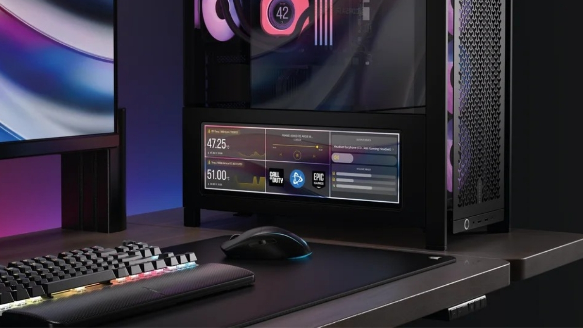 Cận cảnh Corsair Xeneon Edge: Màn hình phụ cảm ứng lắp thẳng vào case, tùy biến hiển thị độc đáo