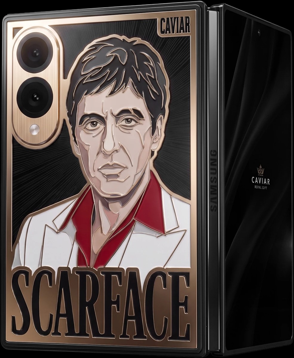 Phiên bản Galaxy Z Fold8 Scarface với bức chân dung Tony Montana đầy quyền lực