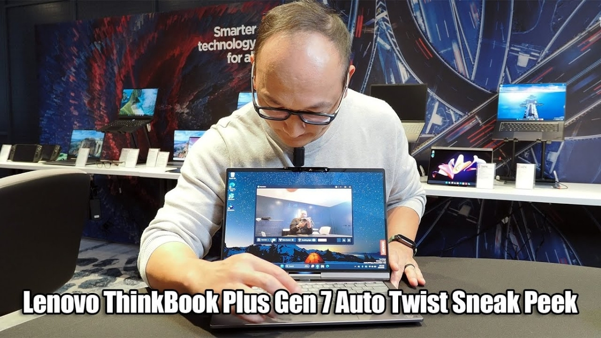 ThinkBook Plus Gen 7 Auto Twist trang bị vi xử lý Intel Core Ultra 300, RAM lên tới 32GB