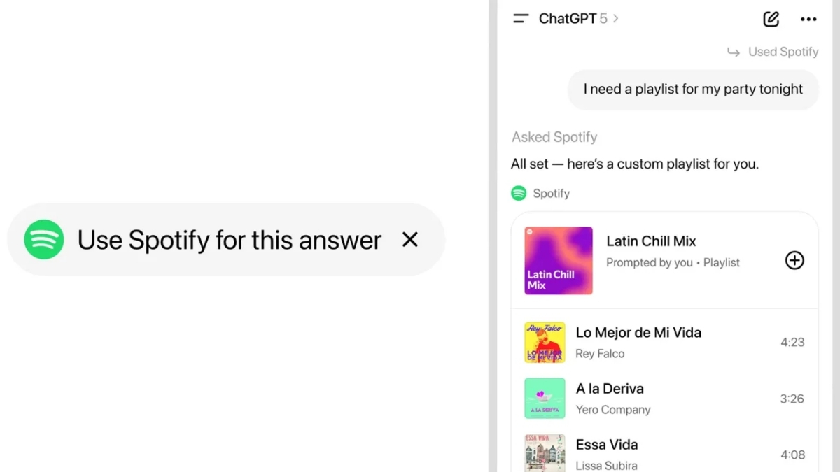 ChatGPT chính thức tích hợp Spotify, Canva, Figma và nhiều ứng dụng khác