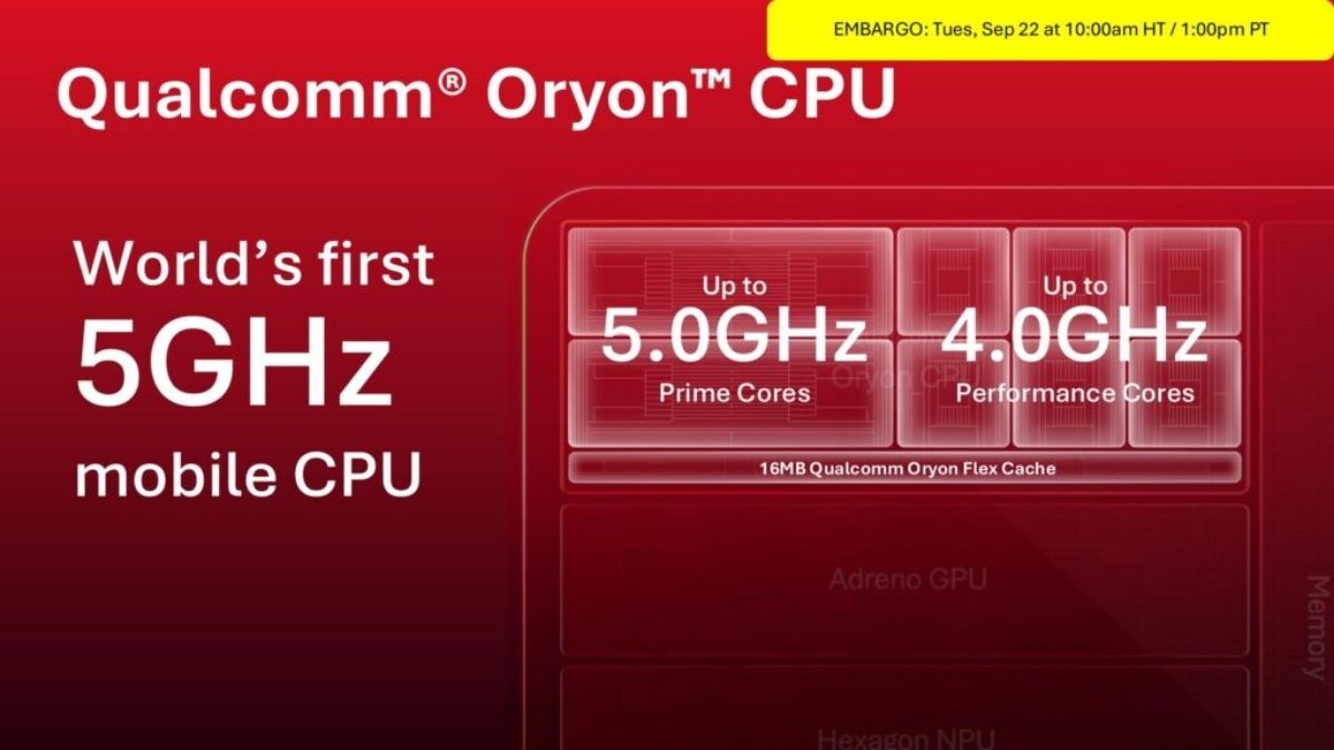 Hai lõi Prime có thể đạt xung nhịp lên tới 5GHz kết hợp cùng sáu lõi Performance vận hành ở mức 4GHz