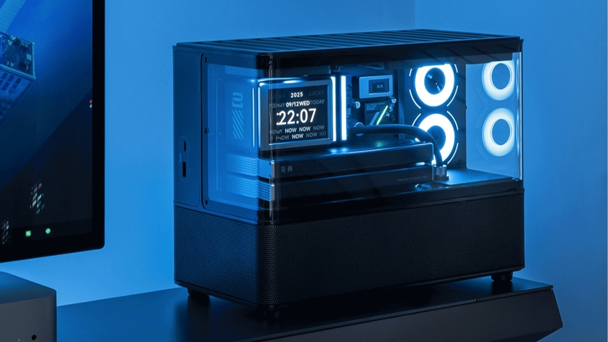 Huazai New Cyber sử dụng cấu trúc loa 2.1 kênh, bao gồm một loa siêu trầm 4 inch, hai củ loa và ba màng rung