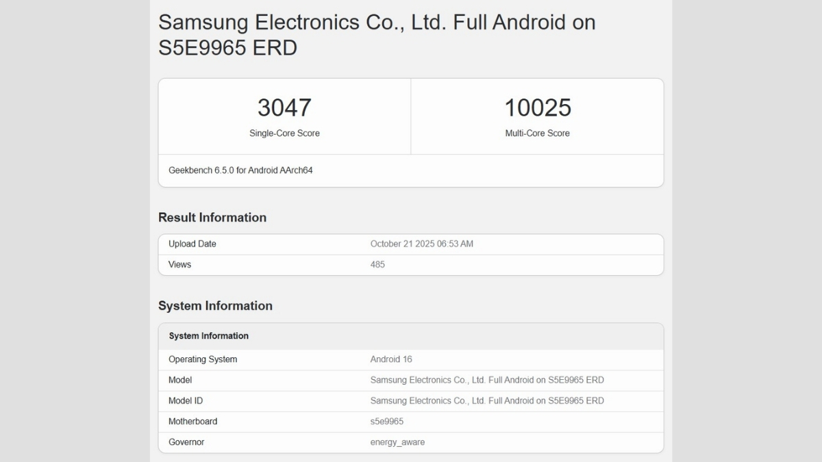 Điểm benchmark mới nhất của Exynos 2600 xuất hiện gây thất vọng