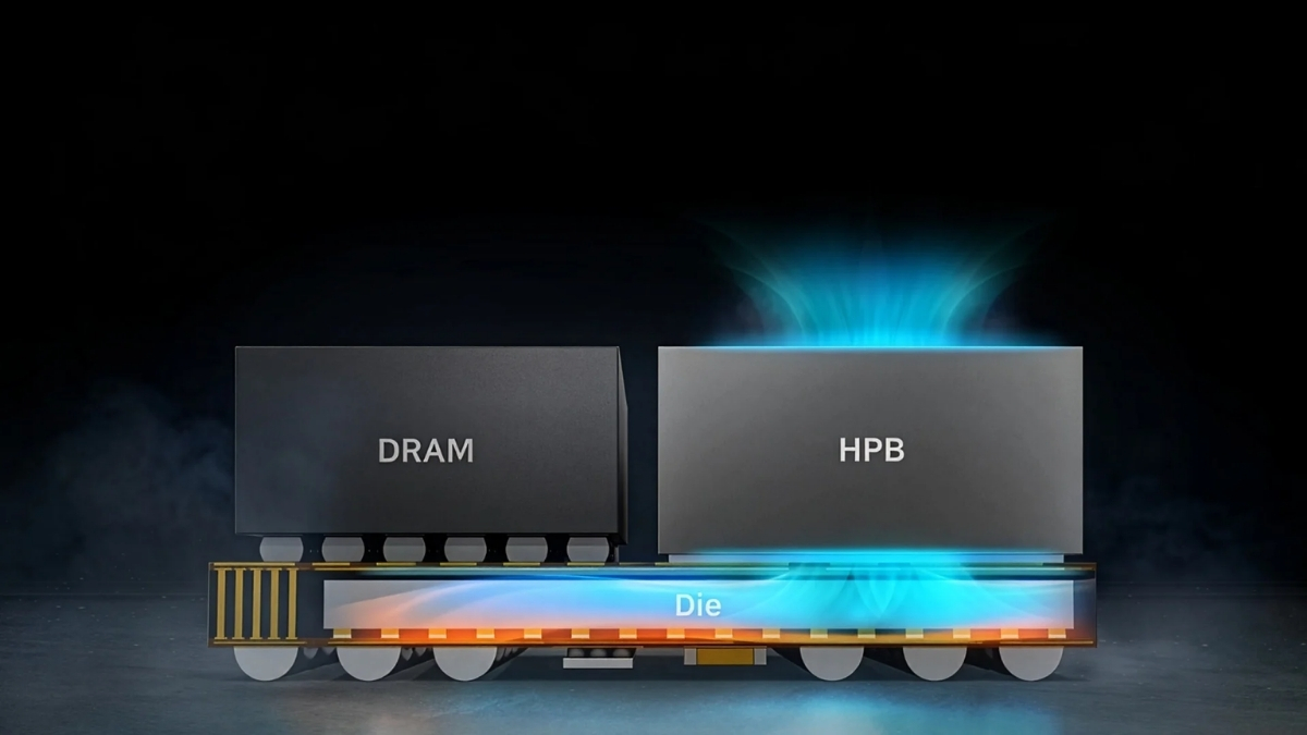 Chip Exynos 2600 với công nghệ khối tản nhiệt (HPB) – Nguồn: Samsung