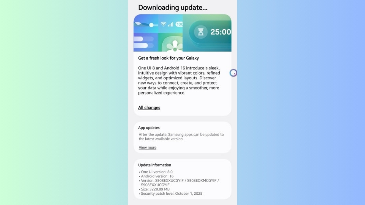 Samsung đã bắt đầu phát hành bản cập nhật One UI 8 cho Galaxy S22 series