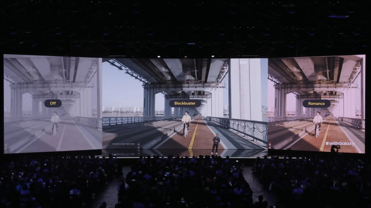 Samsung tích hợp sẵn một thư viện LUT đa dạng với các phong cách trên máy