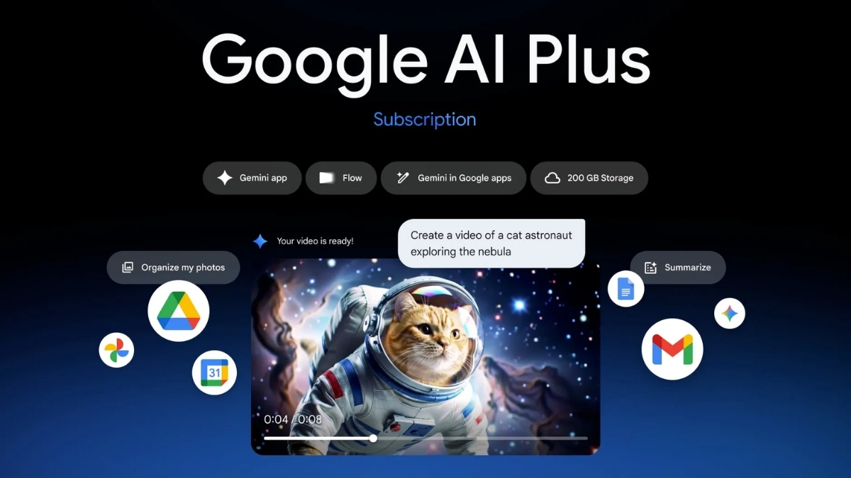 Gói Google AI Plus giảm giá cực hời, nhân đôi bộ nhớ cloud lên 400GB và loạt tính năng Gemini mới