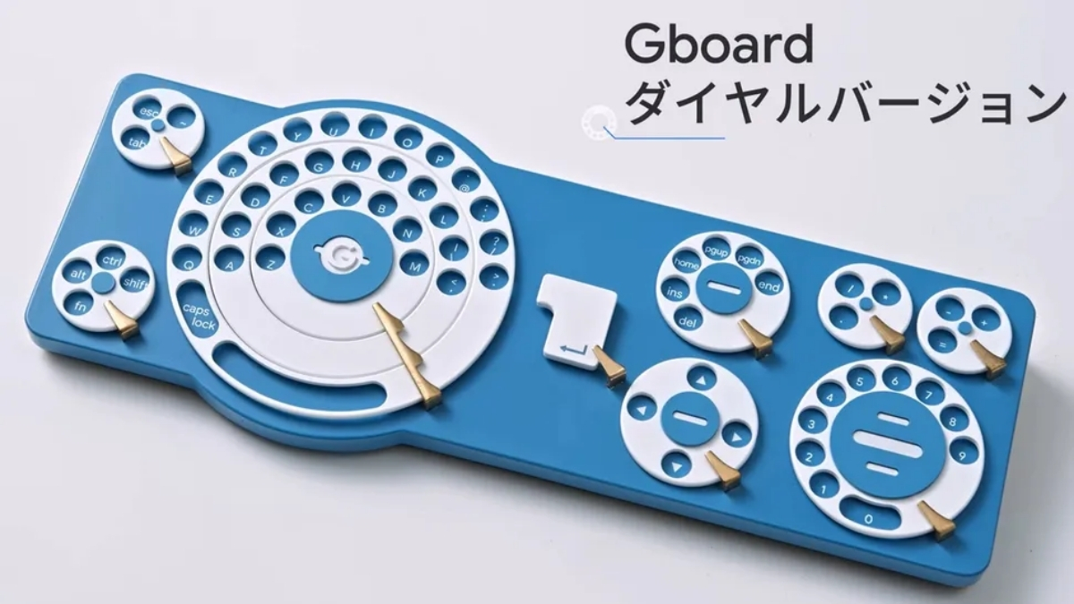 Google Nhật Bản ra mắt concept bàn phím Gboard độc lạ: Không có phím bấm, gõ chữ bằng cách quay số
