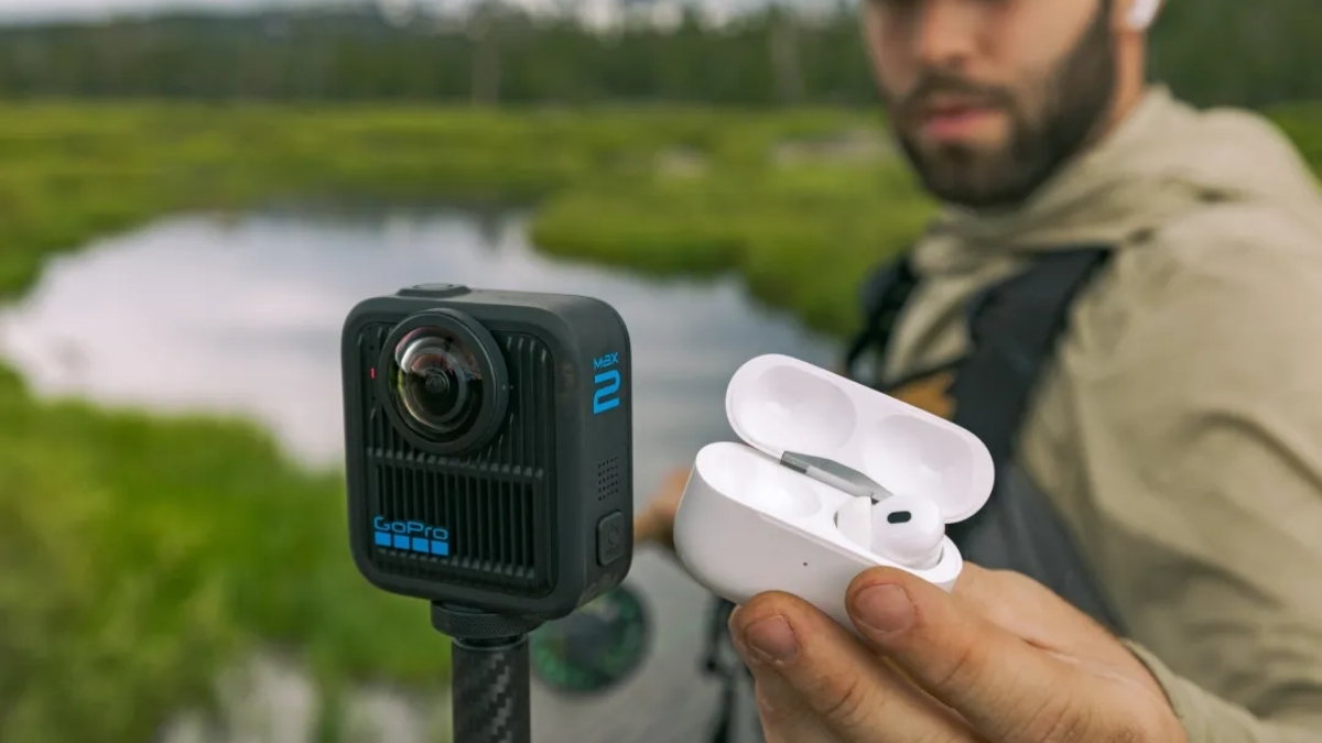 GoPro Max2 hỗ trợ kết nối micro Bluetooth, cho phép người dùng sử dụng tai nghe không dây để thu âm
