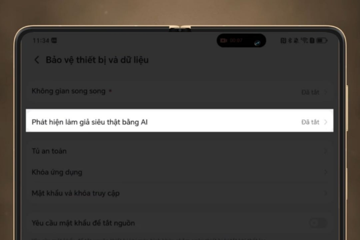 Tính năng phát hiện giả mạo AI được trang bị trên HONOR Magic V5