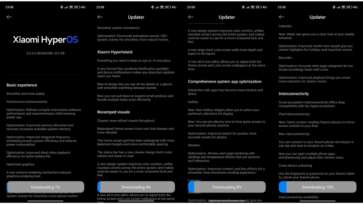 Những thông tin mô tả về bản cập nhật HyperOS 3 trên Xiaomi 15 Ultra quốc tế