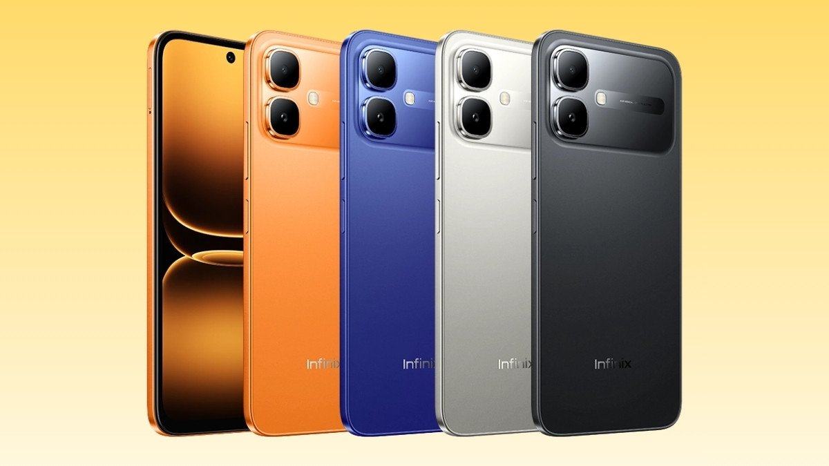 Máy có 4 tùy chọn màu sắc: Cam, Xanh lam, Đen và Bạc Titanium