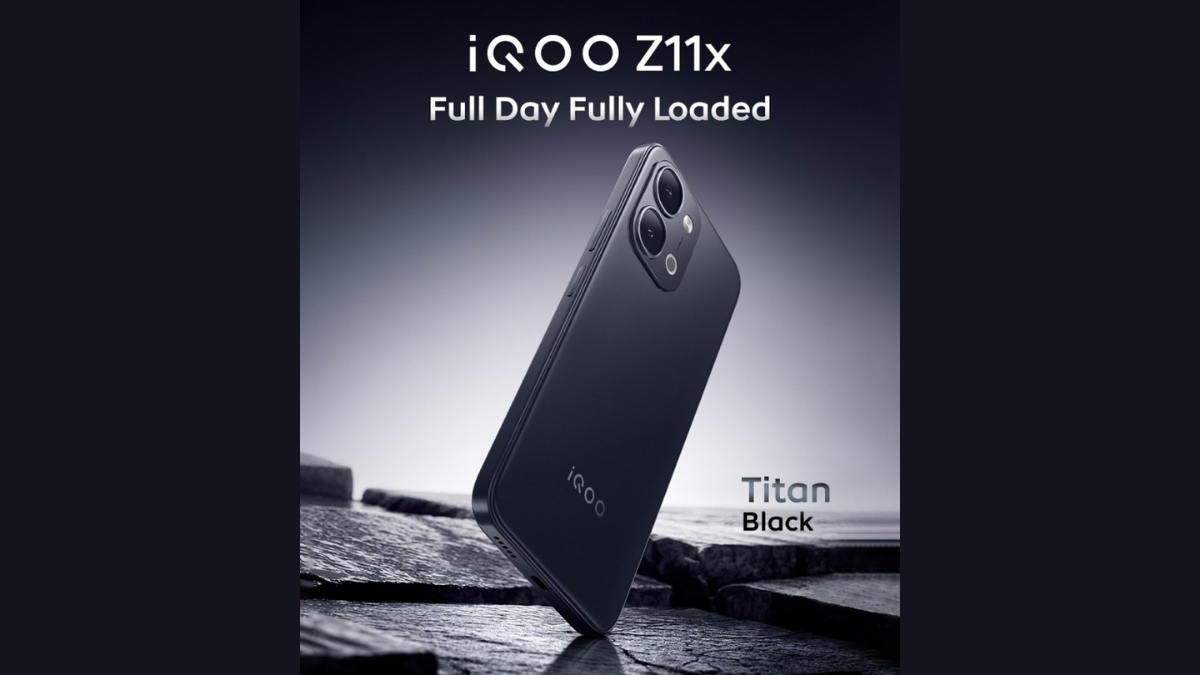 Hình ảnh phiên bản màu Đen Titan (Titan Black) của iQOO Z11x