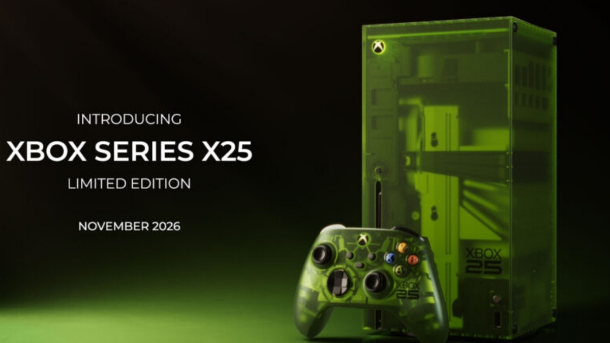 Kỷ niệm 25 năm, Xbox tung ra bản giới hạn Series X25 với thiết kế xanh trong suốt cực ngầu
