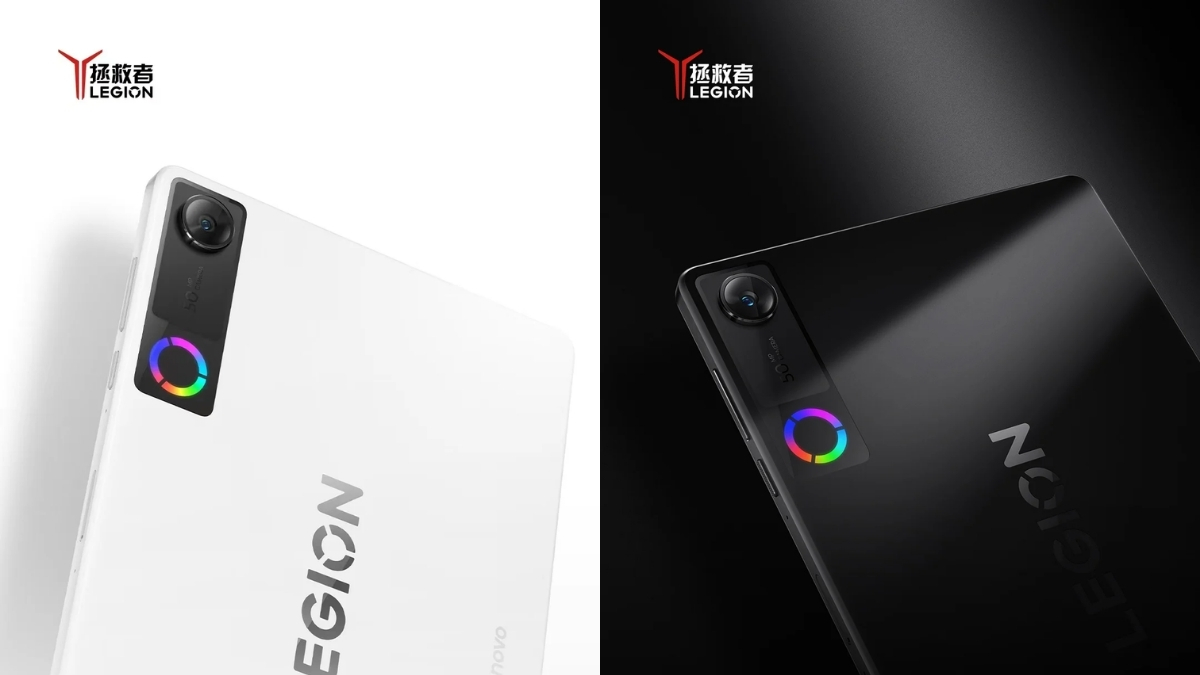Legion Y700 (2026) lộ diện với hai tùy chọn màu sắc Trắng và Đen cùng vòng đèn LED RGB