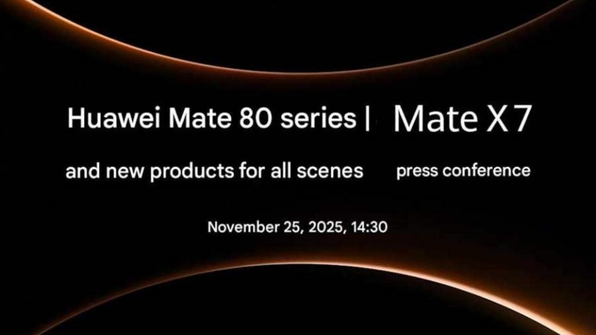 Dòng Mate 80 và Mate X7 của Huawei sẽ chính thức ra mắt vào 25/11