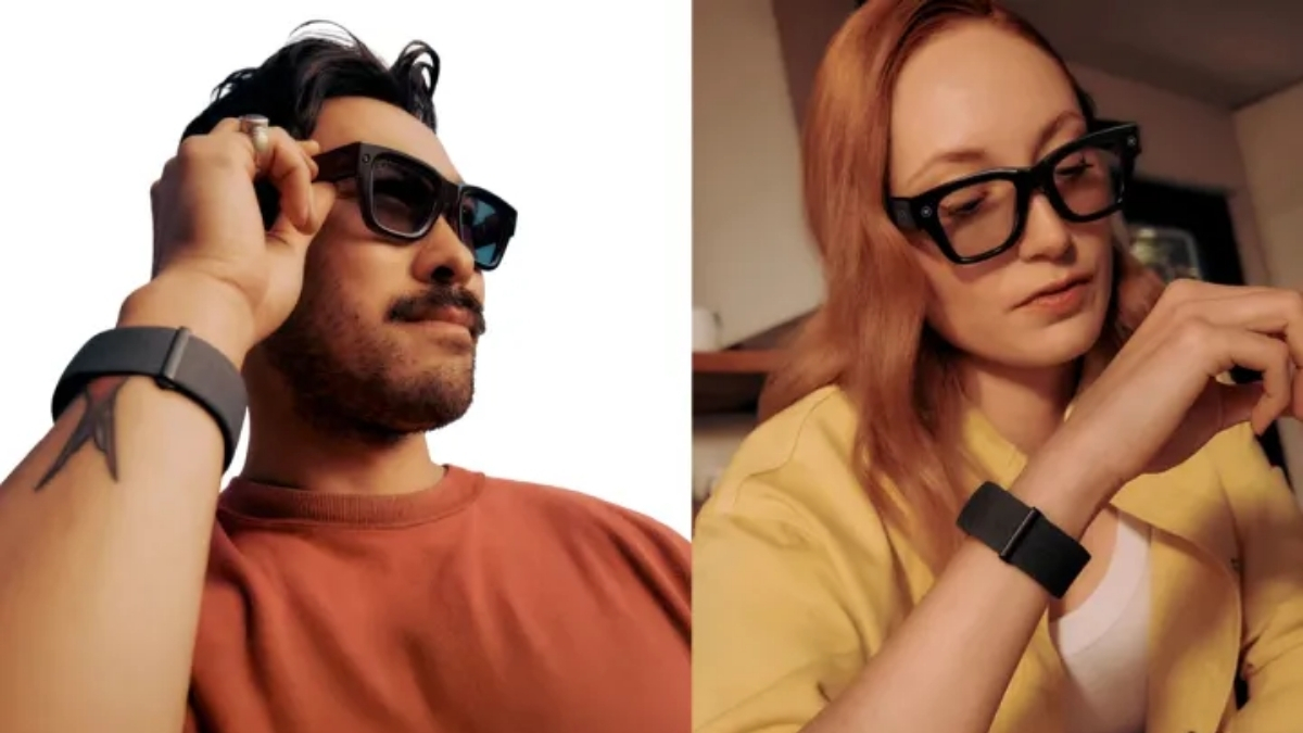 Vòng tay Meta Neural Band cho phép người dùng điều khiển kính bằng các cử chỉ ngón tay