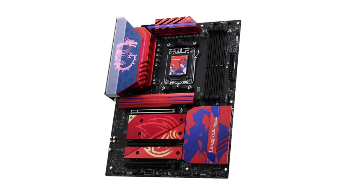 Ngoại hình của bo mạch chủ MSI B850 MLG EDITION