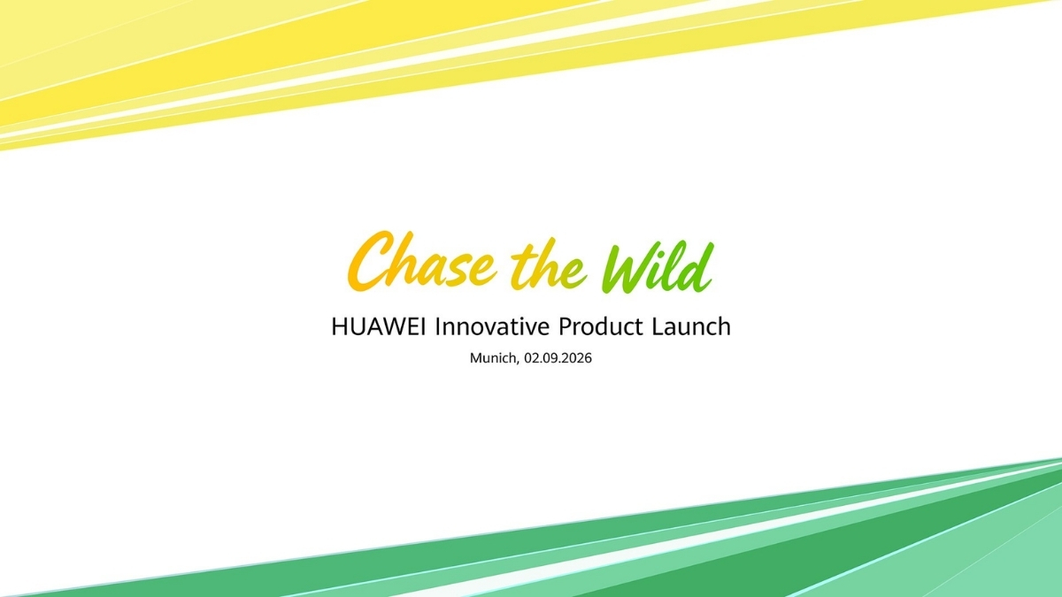 Teaser sự kiện ra mắt toàn cầu Chase the Wild của Huawei vào ngày 2 tháng 9 năm 2026