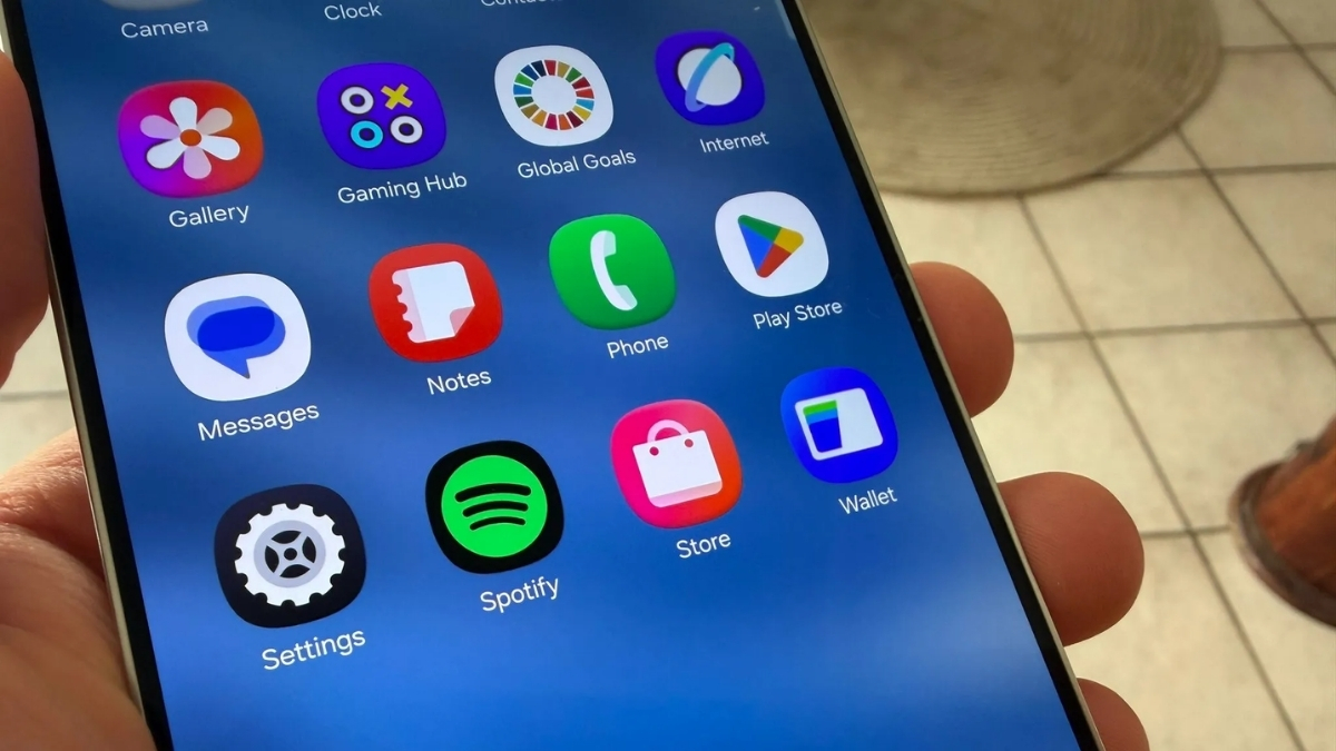 Hiệu ứng 3D trên các icon ở màn hình chính One UI 8.5