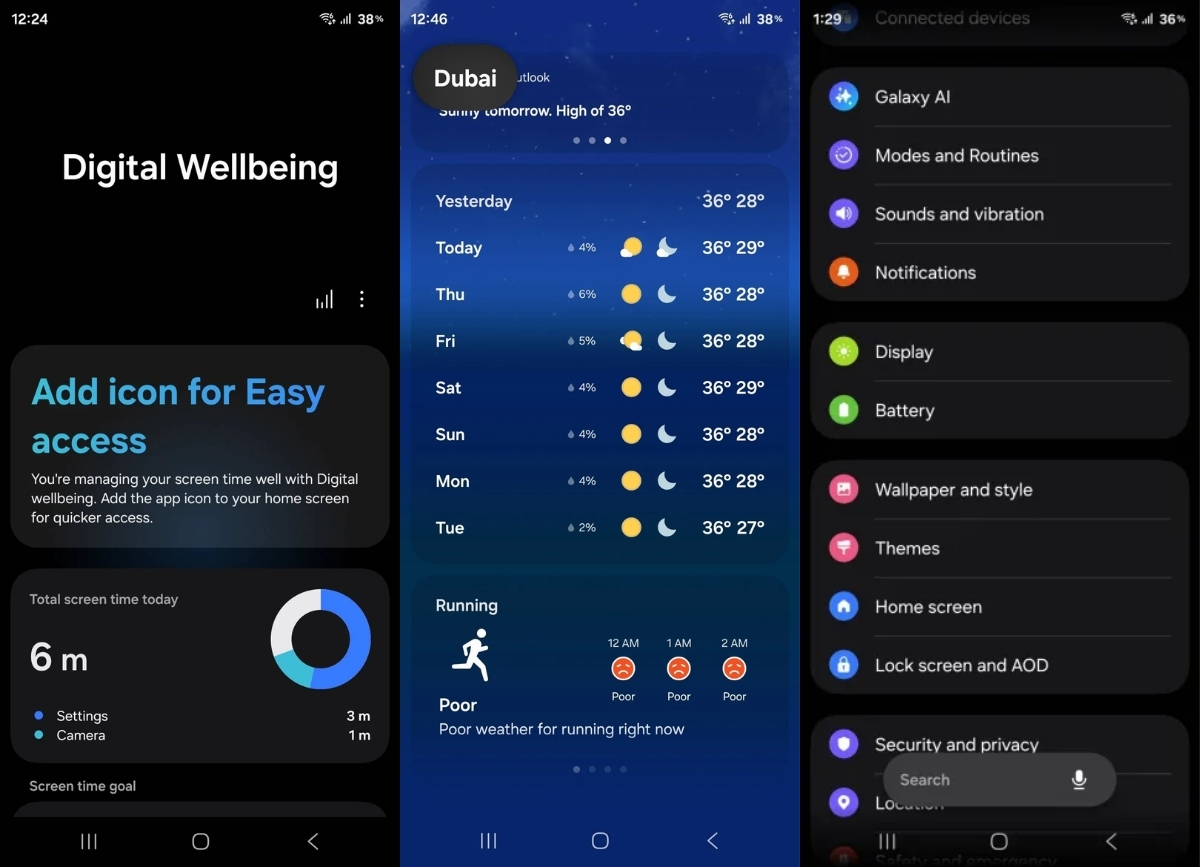  Các ứng dụng như Digital Wellbeing cũng được thiết kế lại trên One UI 8.5