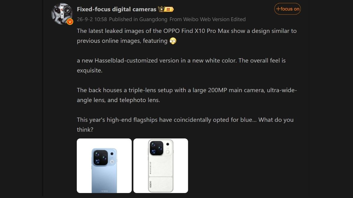 Hình ảnh render của OPPO Find X10 Pro Max cho thấy cụm camera lớn ở mặt lưng