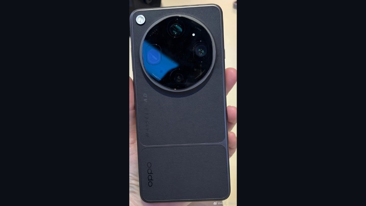 OPPO Find X9 Ultra lộ ảnh thực tế: Mặt lưng da độc đáo, pin khủng 7,050 mAh