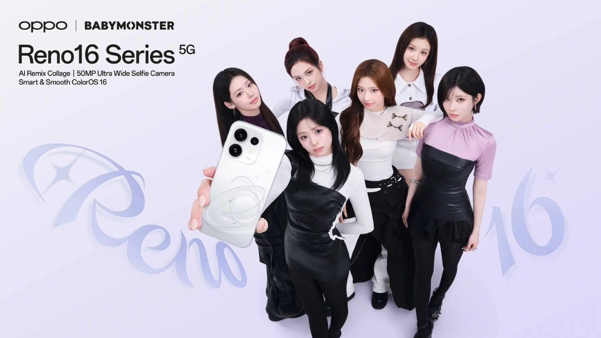 OPPO Reno16 Series chốt ngày ra mắt toàn cầu, công bố nhóm nhạc K-POP BABYMONSTER làm đại sứ