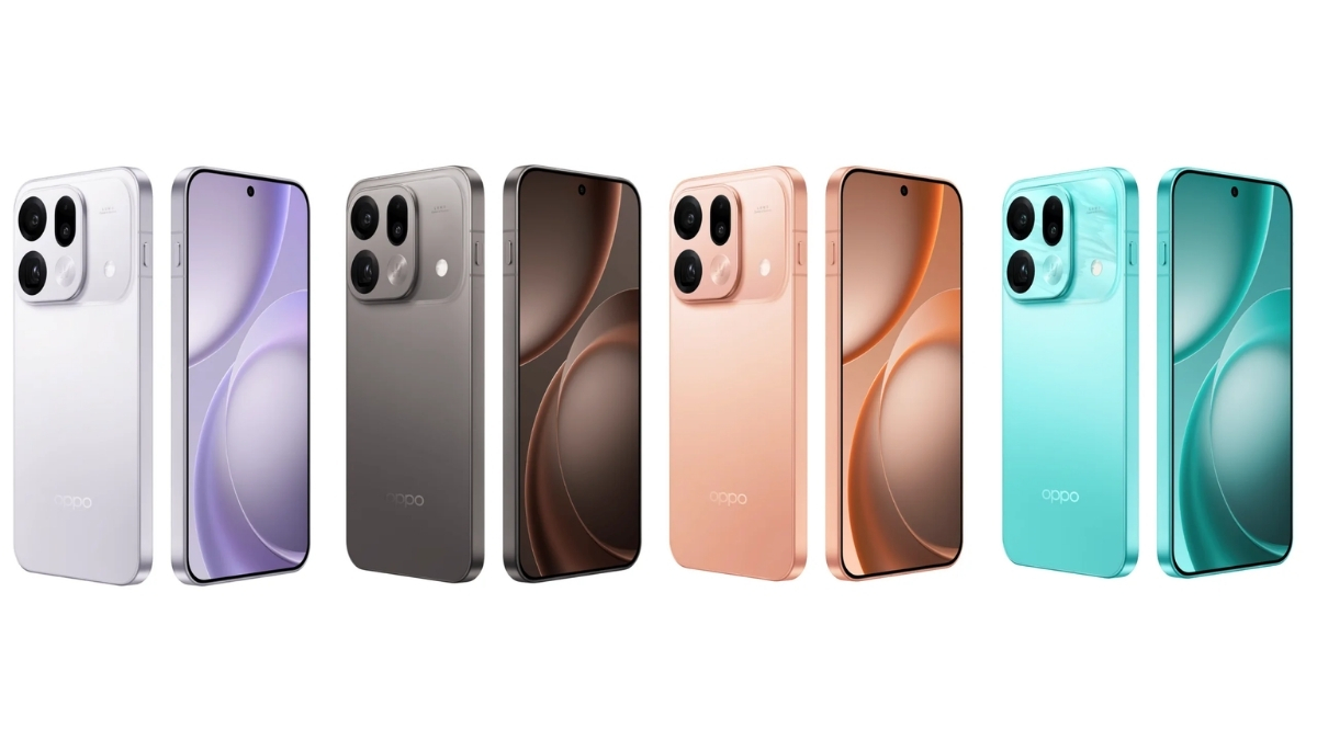 Hình ảnh chính thức của Find X9s Pro với tất cả các tùy chọn màu sắc.