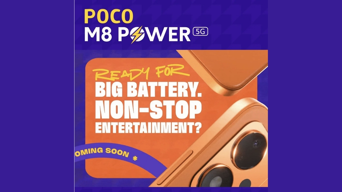 Xiaomi nhá hàng smartphone Poco M8 Power 5G pin siêu khủng với phiên bản màu cam cực chất